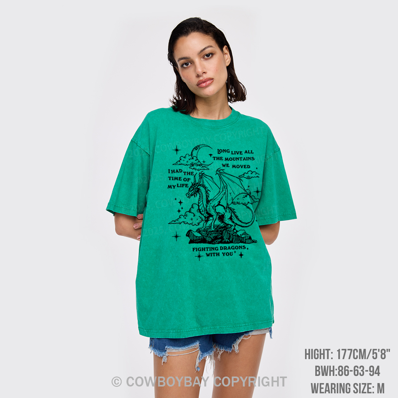 Fighting Dragons Garment-dye Tees