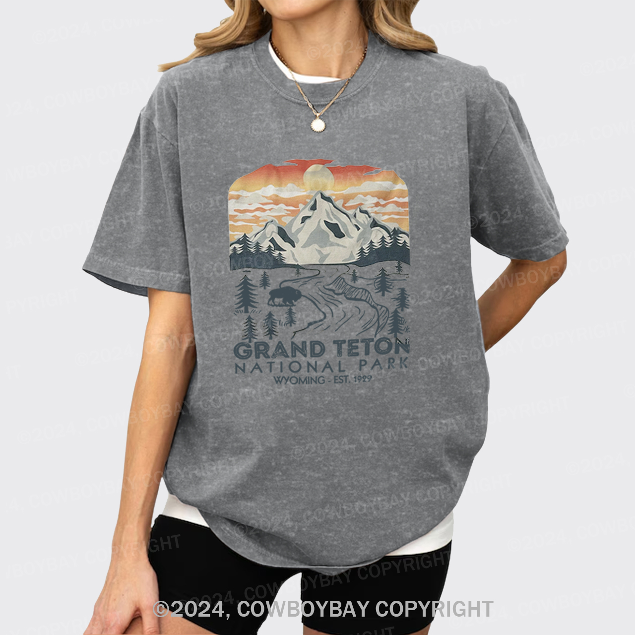 Grand Teton National Park Garment-dye Tees