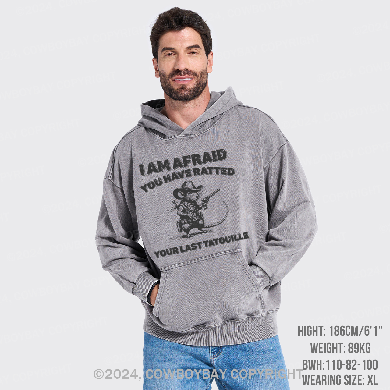 You've Ratted Your Last Tatouille Garment-Dye Hoodies