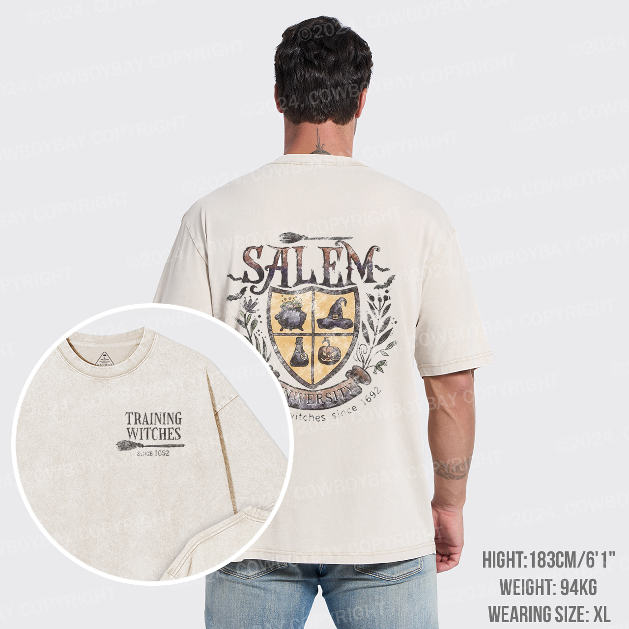 Salem University Hocus Pocus Garment-dye Tees