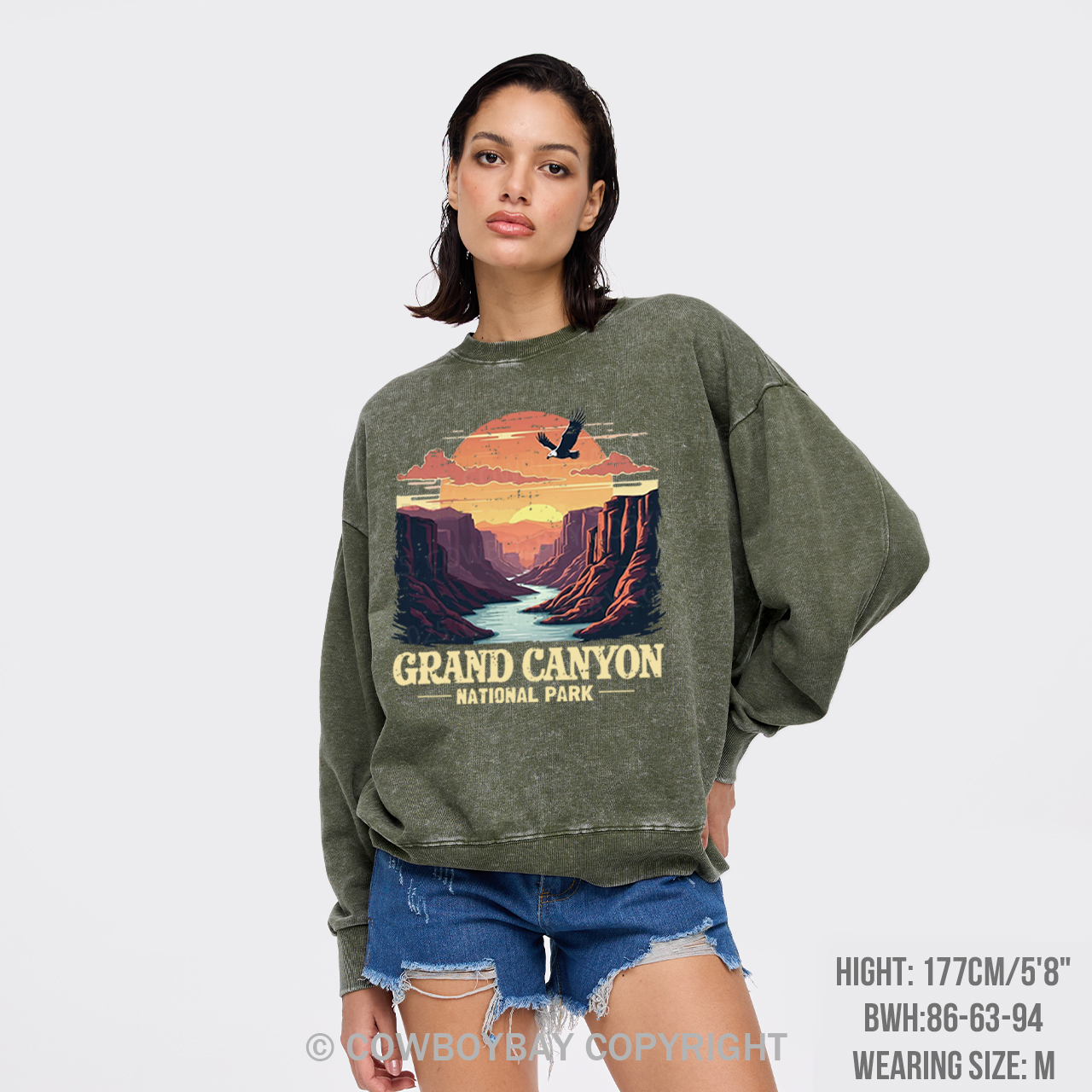 Grand Canyon National Park Washed Sweatshirts