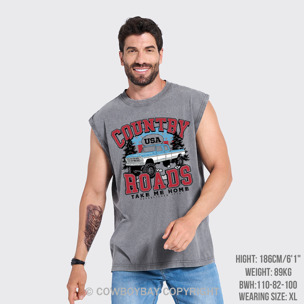 Country Roads Take Me Home Washed Tanks