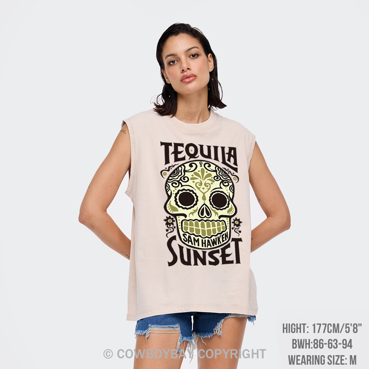 Tequila Sunset Washed Tanks
