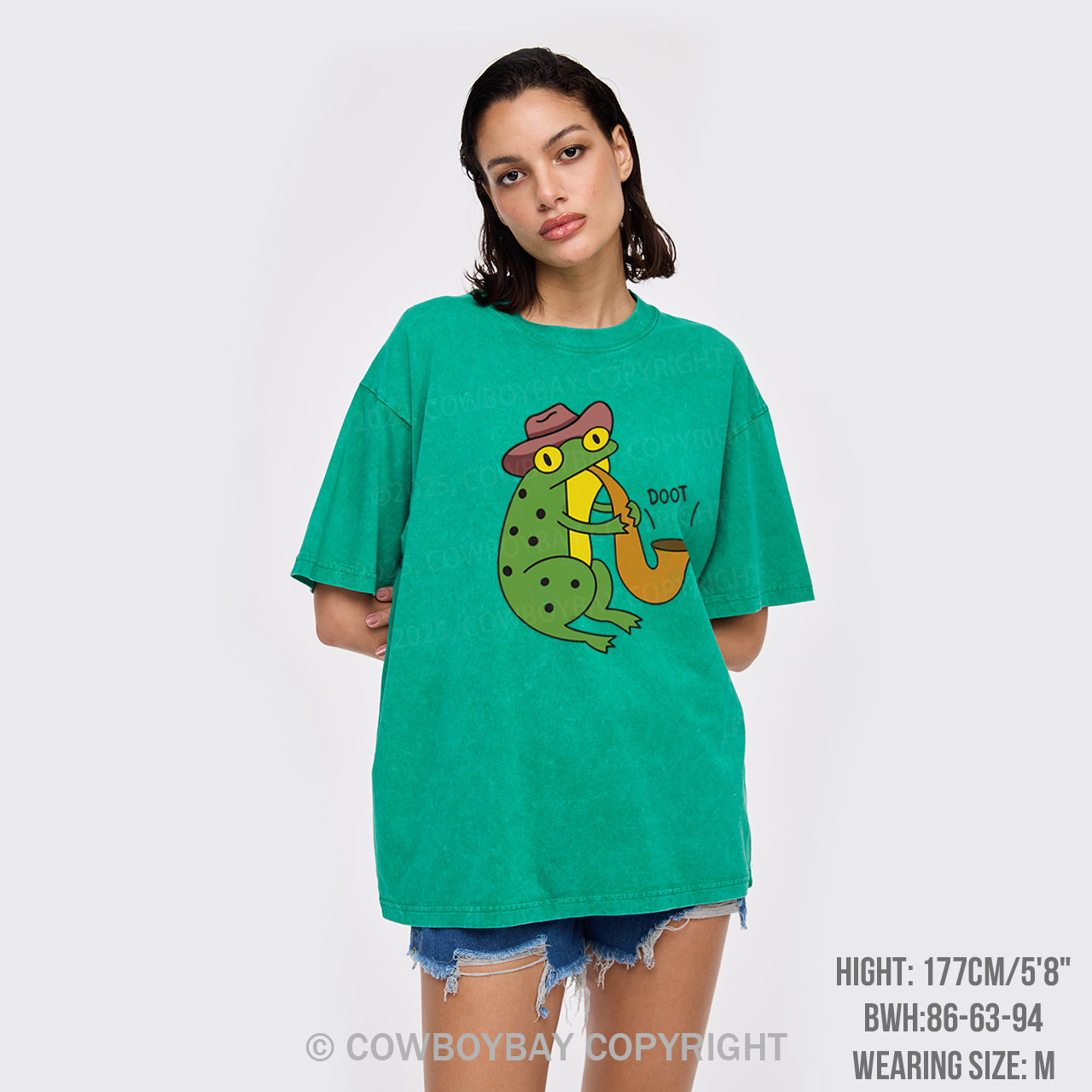 Funny Doot Frog Garment-dye Tees