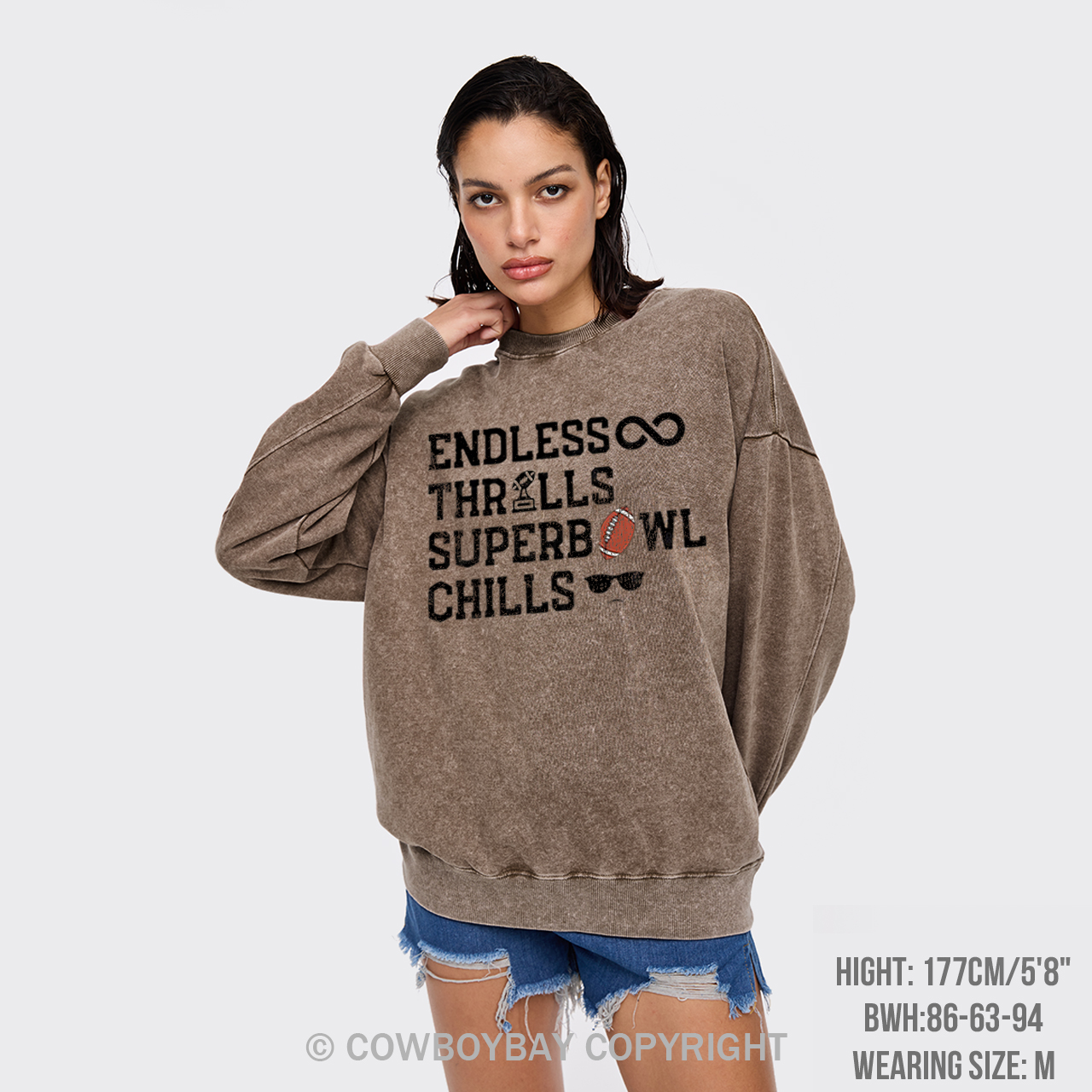 Super Bowl Washed Sweatshirts