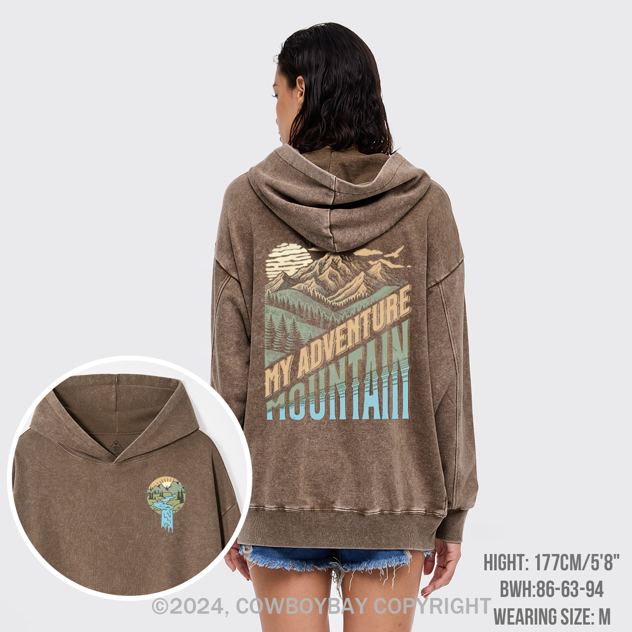 Sunrise River Forest Garment-Dye Hoodies