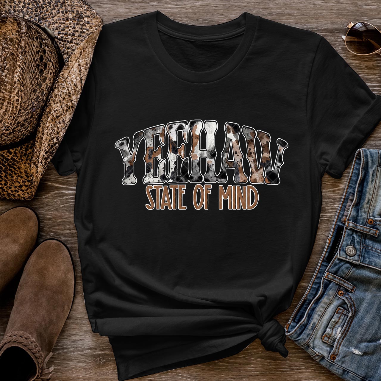 YeeHaw State Of Mind Cowboys T-Shirts