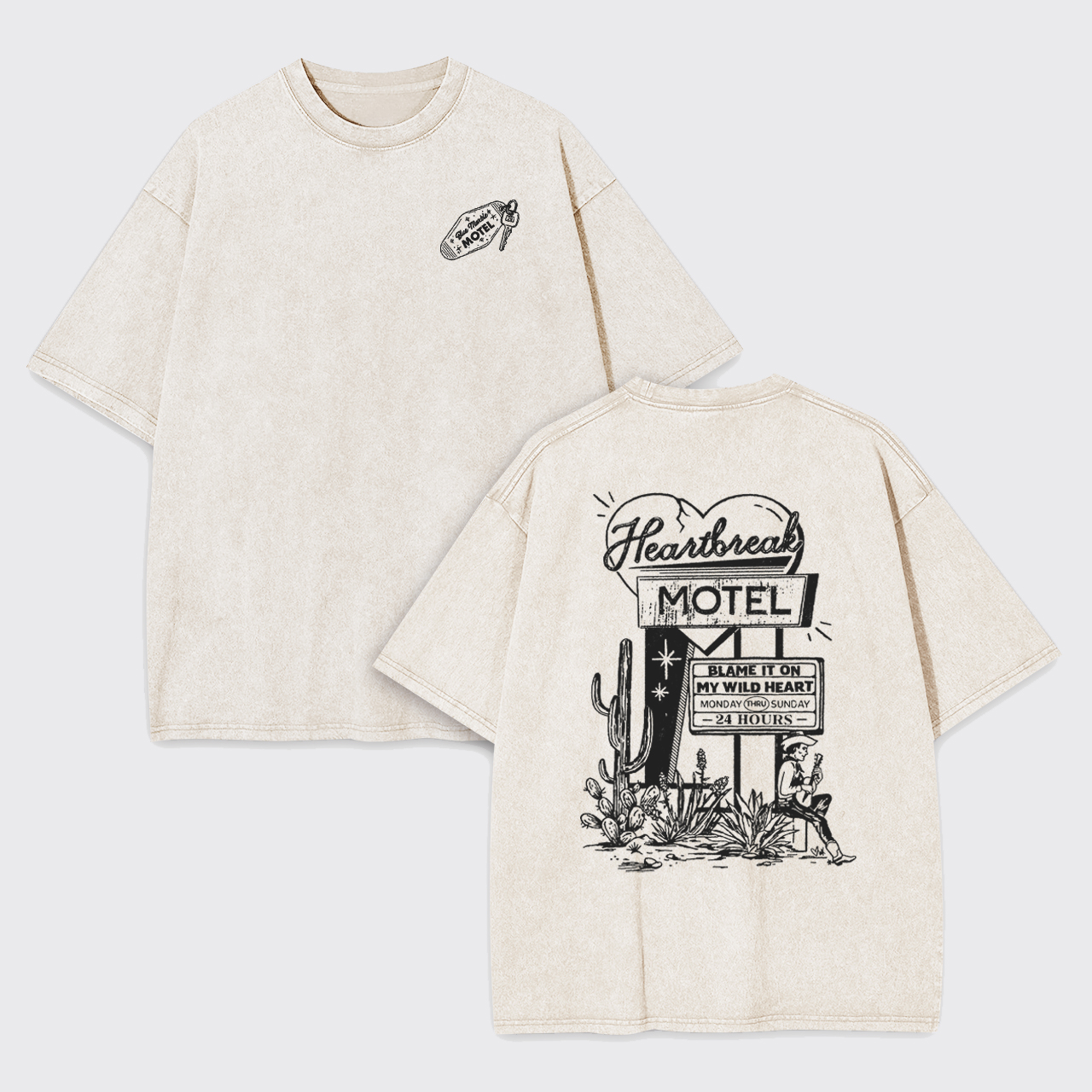 Heartbreak Motel Vintage Garment-dye Tees