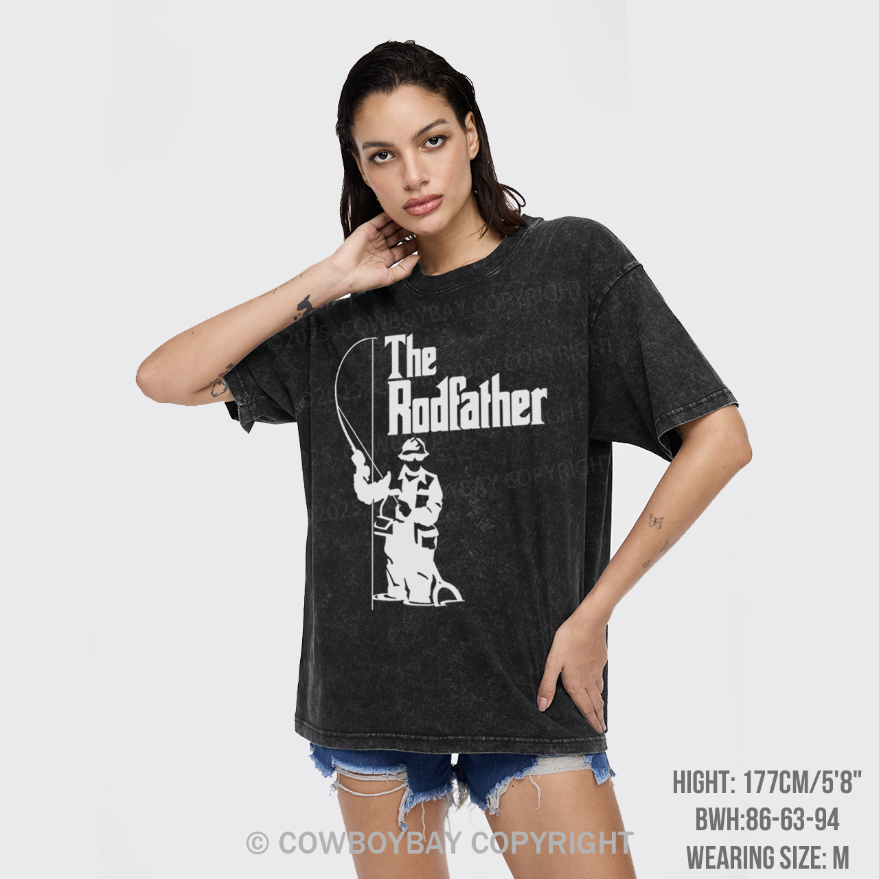The Rodfather Fishing Garment-dye Tees