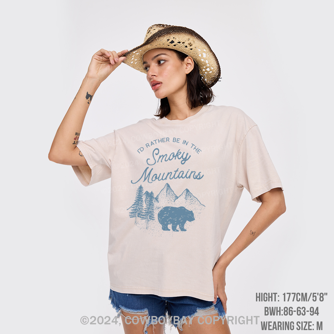 I'd Rather Be In The Great Smoky Mountains Garment-dye Tees