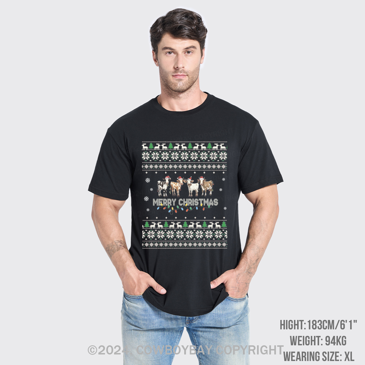 Christmas Cow T-Shirts
