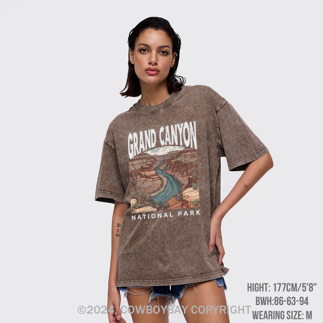 Retro Grand Canyon National Park Garment-dye Tees