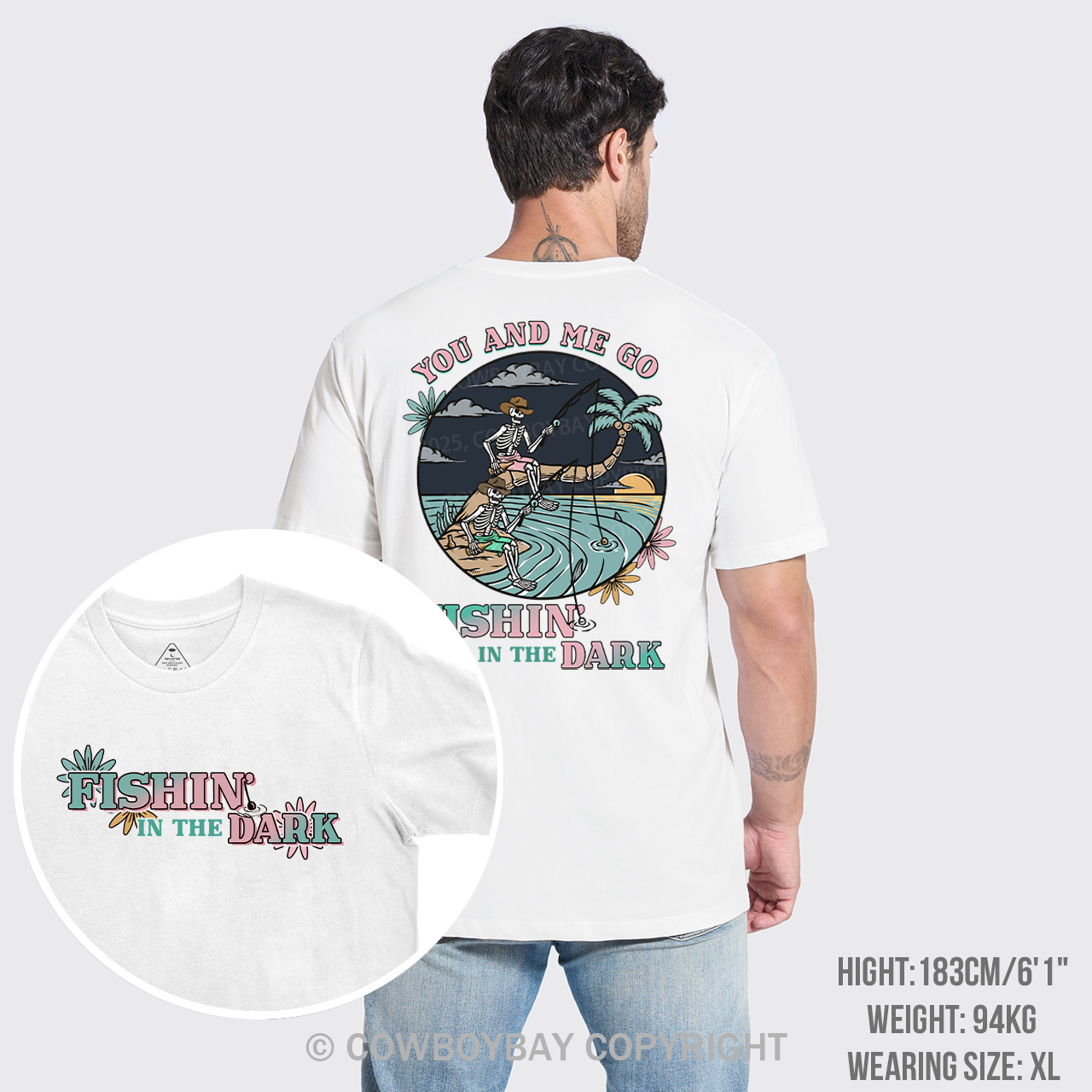 Fishin In The Dark Cowboy T-Shirts