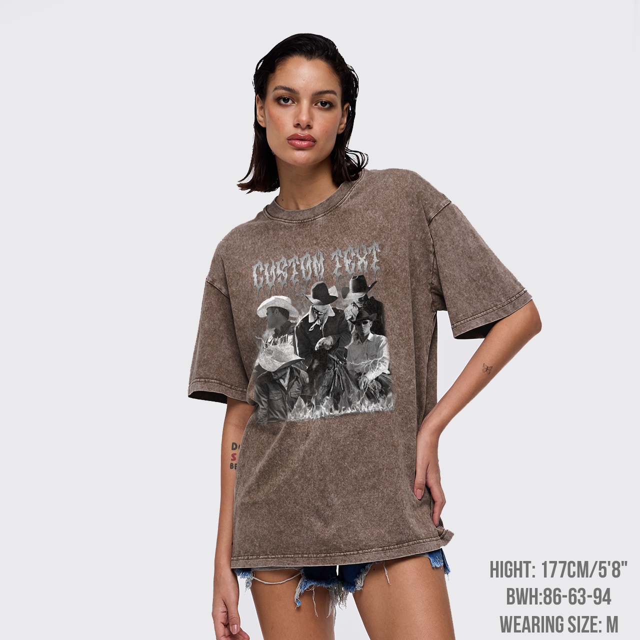 Custom Retro 90s Photos Garment-dye Tees