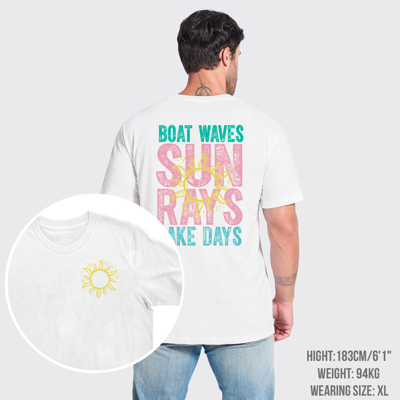 Summer,Boat Waves Sun Rays Lake Days T-Shirts