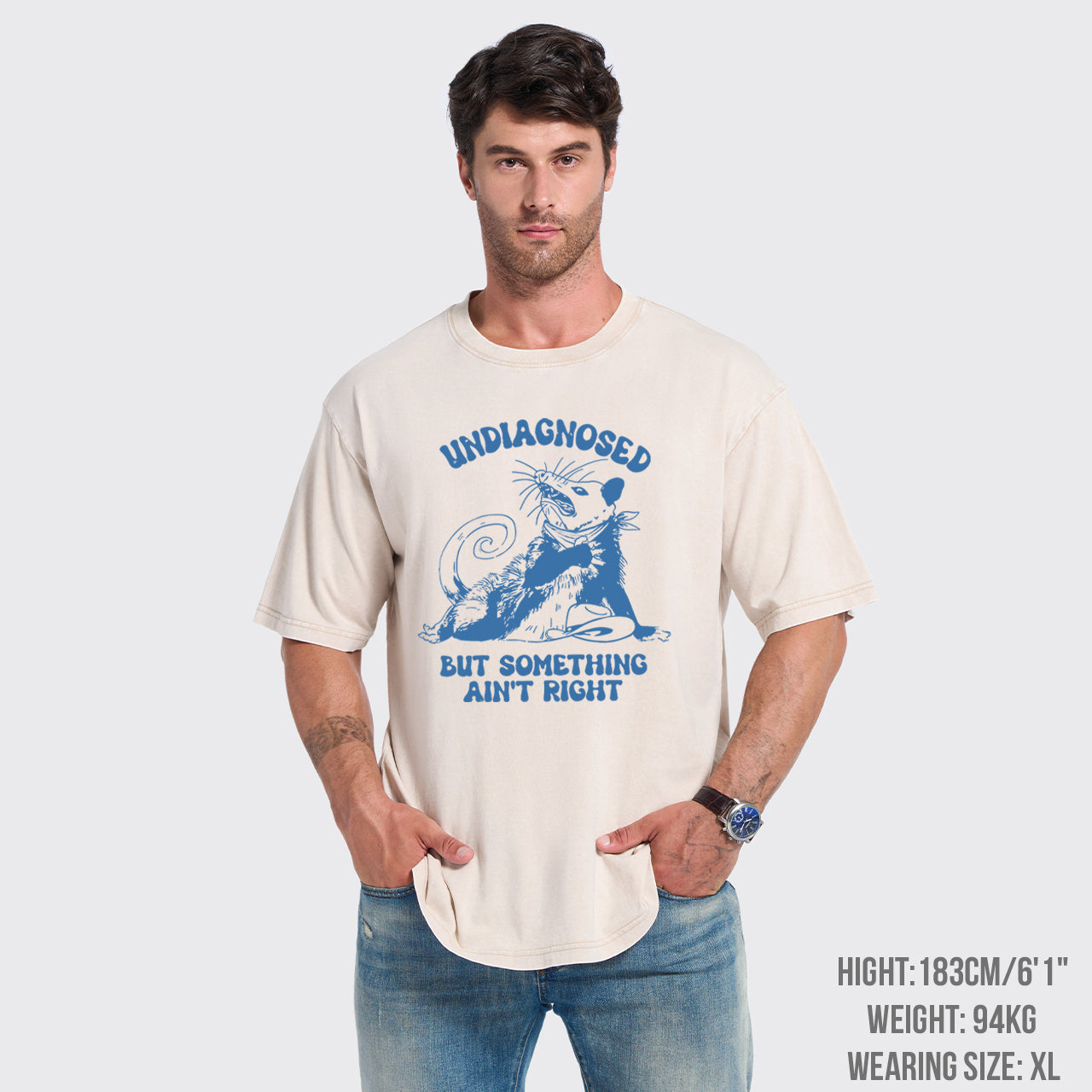 Funny Opossum Meme Garment-dye Tees