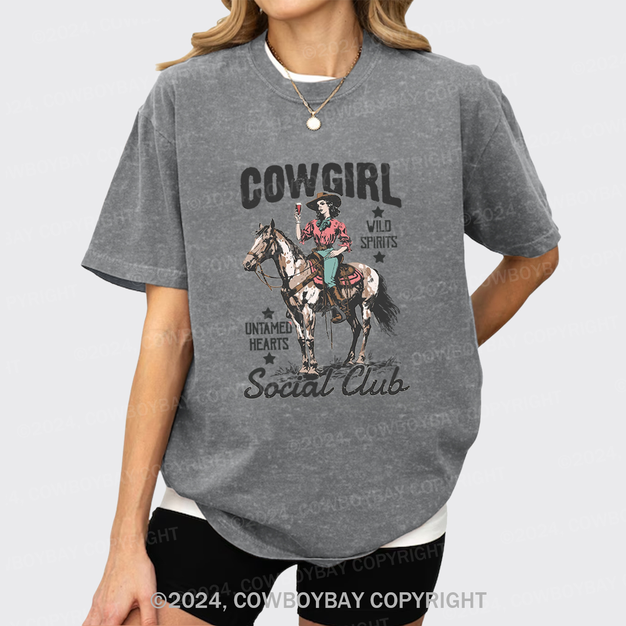 Cowgirl Social Club Garment-dye Tees