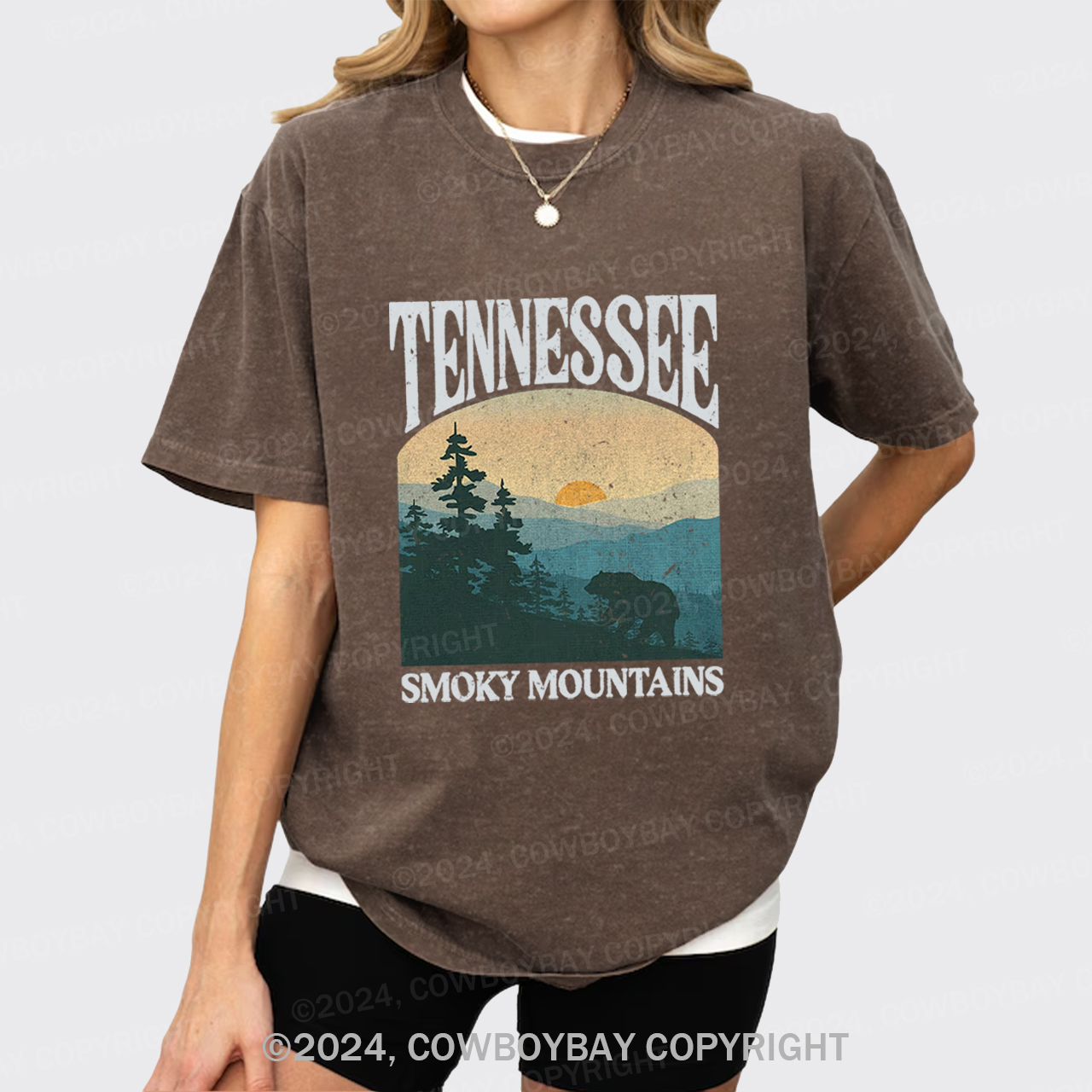 Tennessee Smoky Mountains Garment-dye Tees