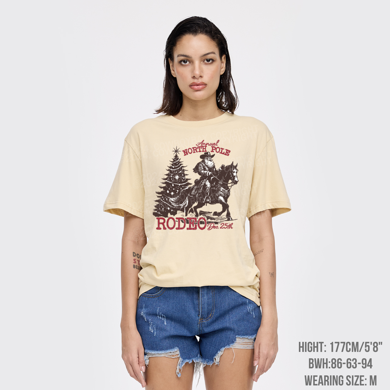 Cowboy Santa Western Christmas T-Shirts