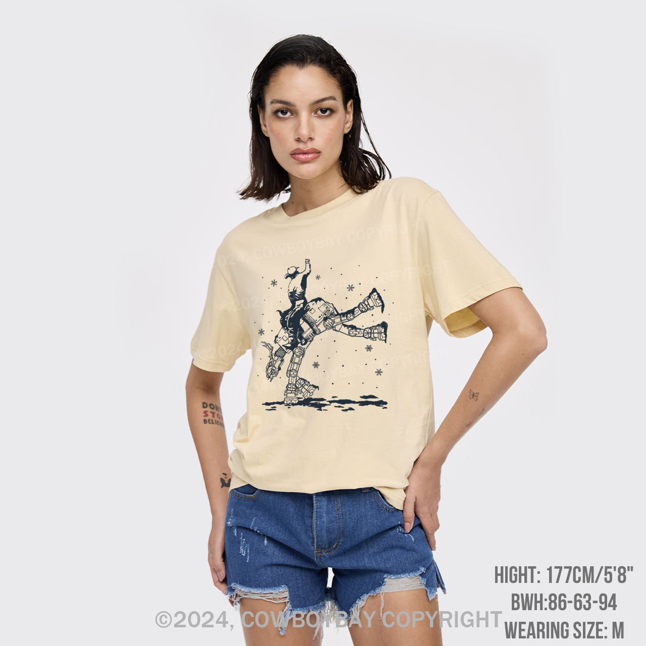 Christmas Star Rodeo At Cowboy T-Shirts