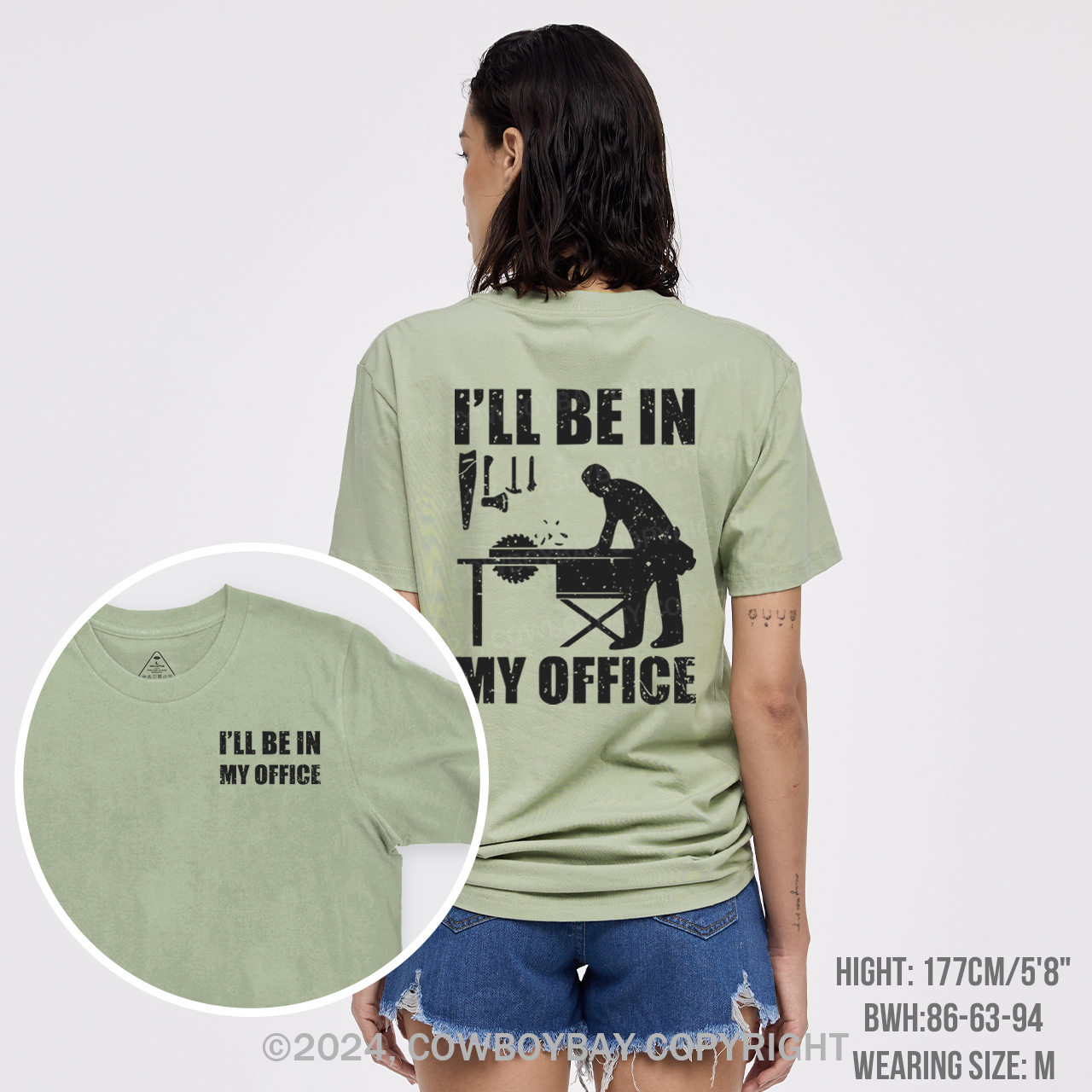I'll Be In My Office Funny Woodworking Carpenter T-Shirts