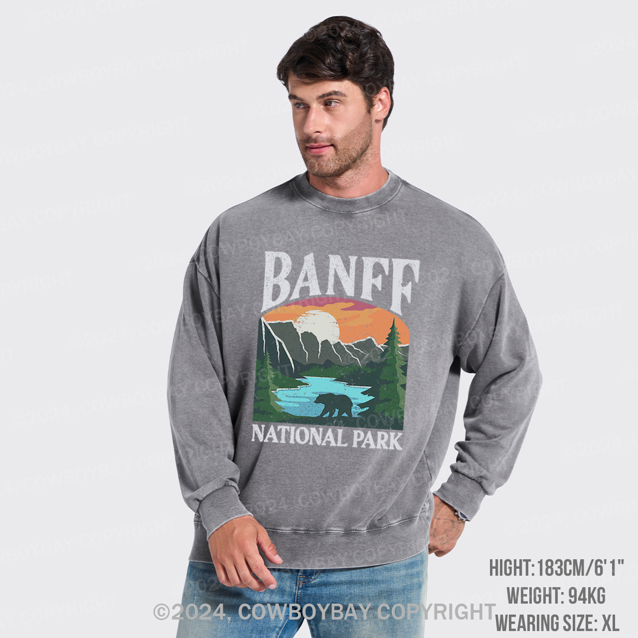 Rockies Banff National Park Washed Sweatshirts