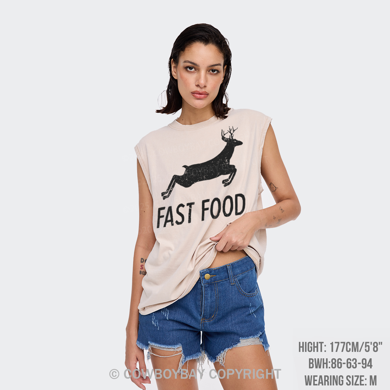 Fast Food Deer Washed Tanks