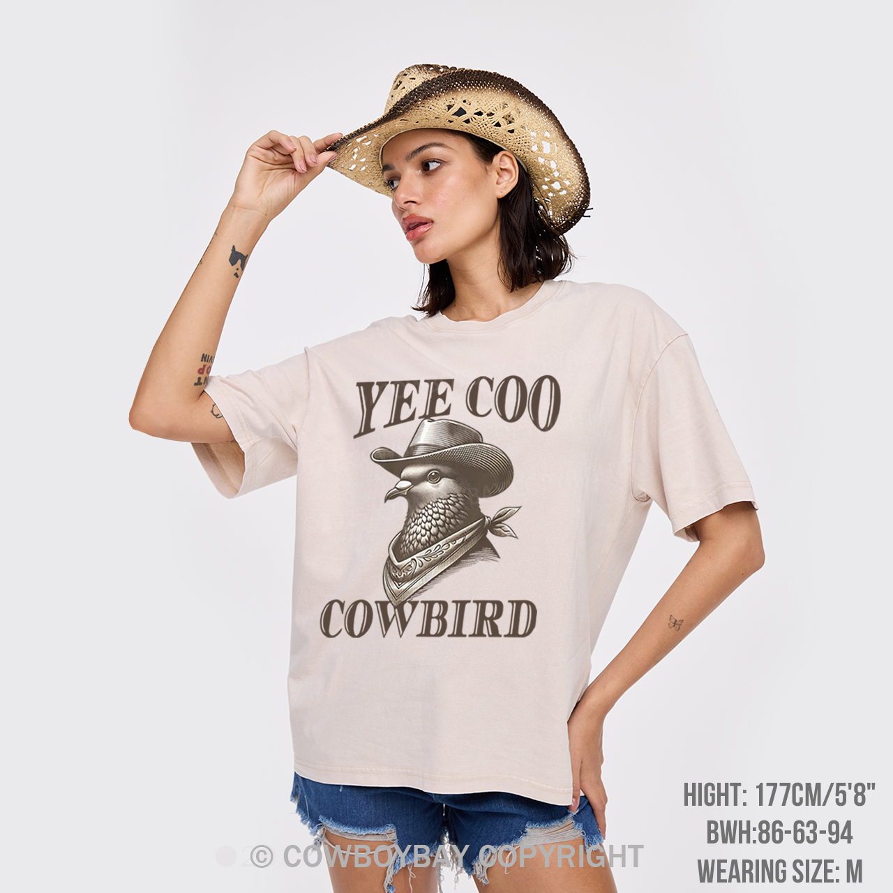 Yee Coo Cowbird Garment-dye Tees