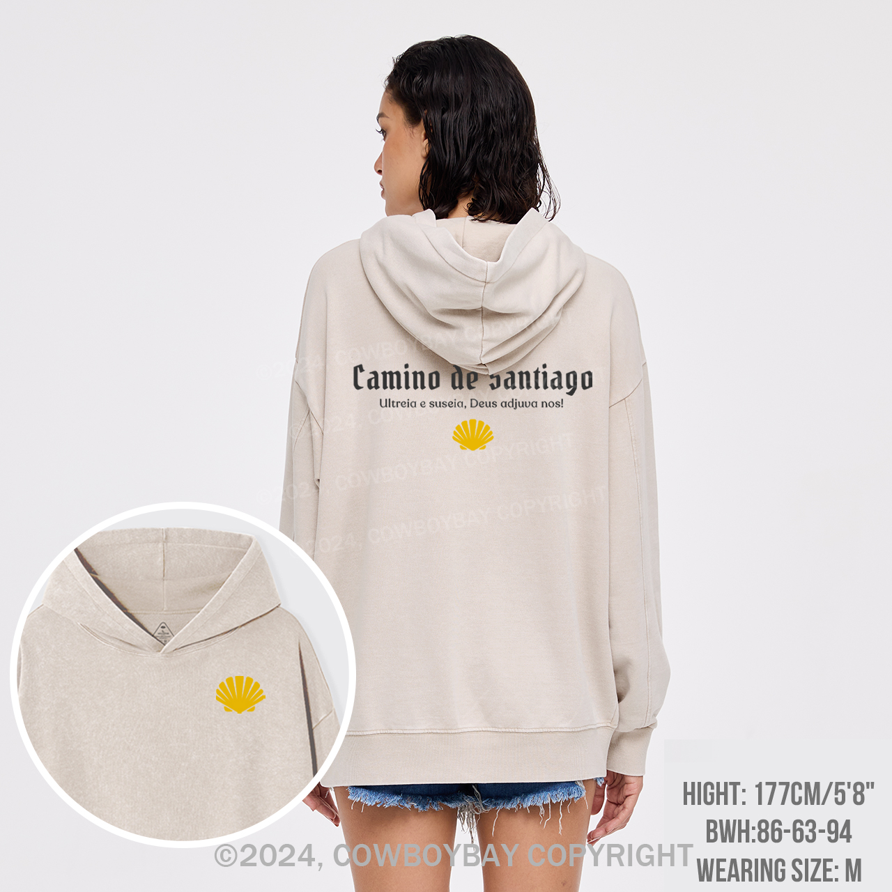 Camino De Santiago Garment-Dye Hoodies
