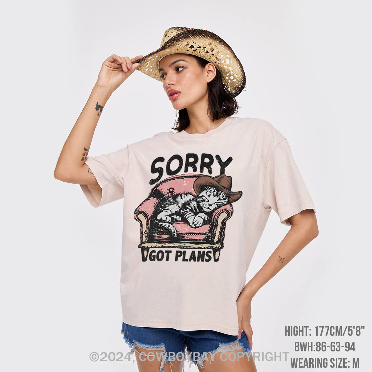 Sorry Got Plans Garment-dye Tees