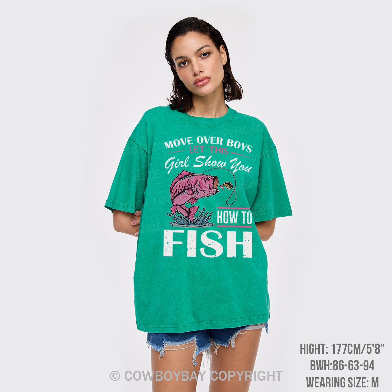 Move Over Boys Fishing Garment-dye Tees