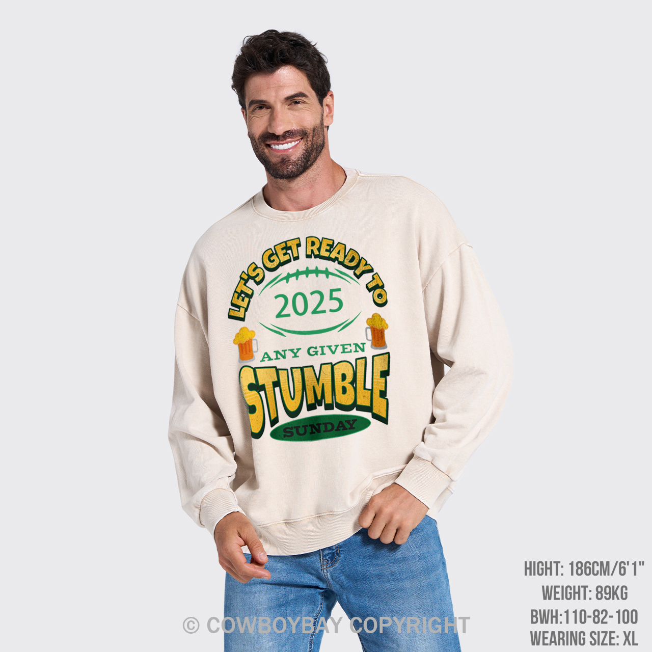 Let's Get Ready To Stumble Washed Sweatshirts