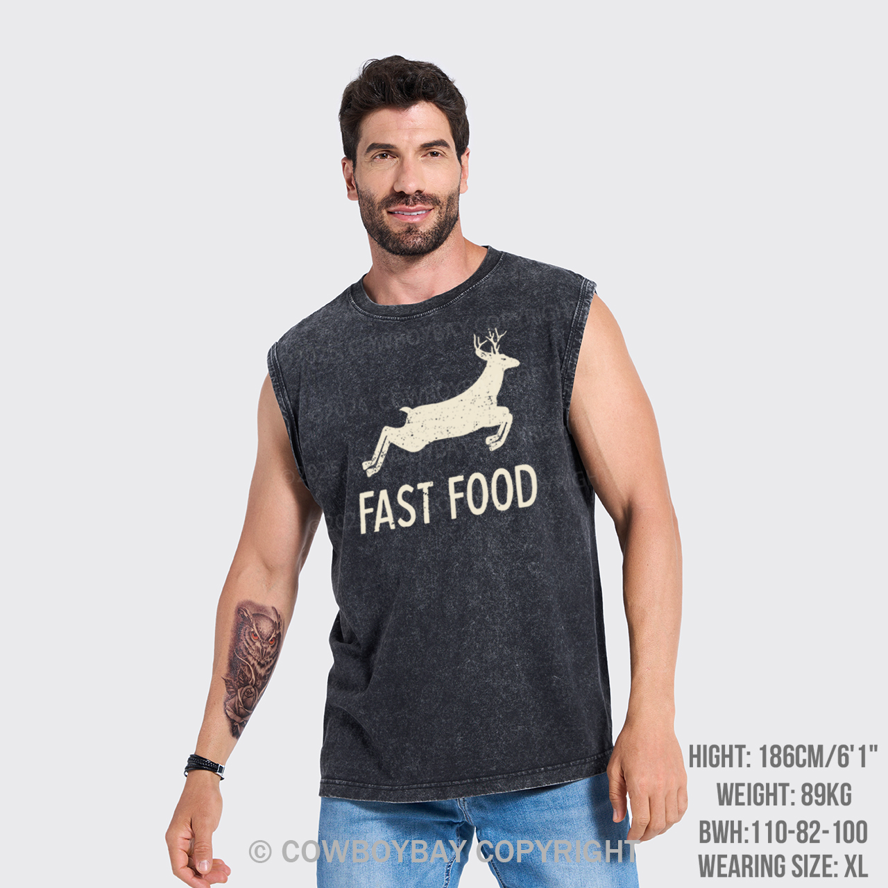 Fast Food Deer Washed Tanks
