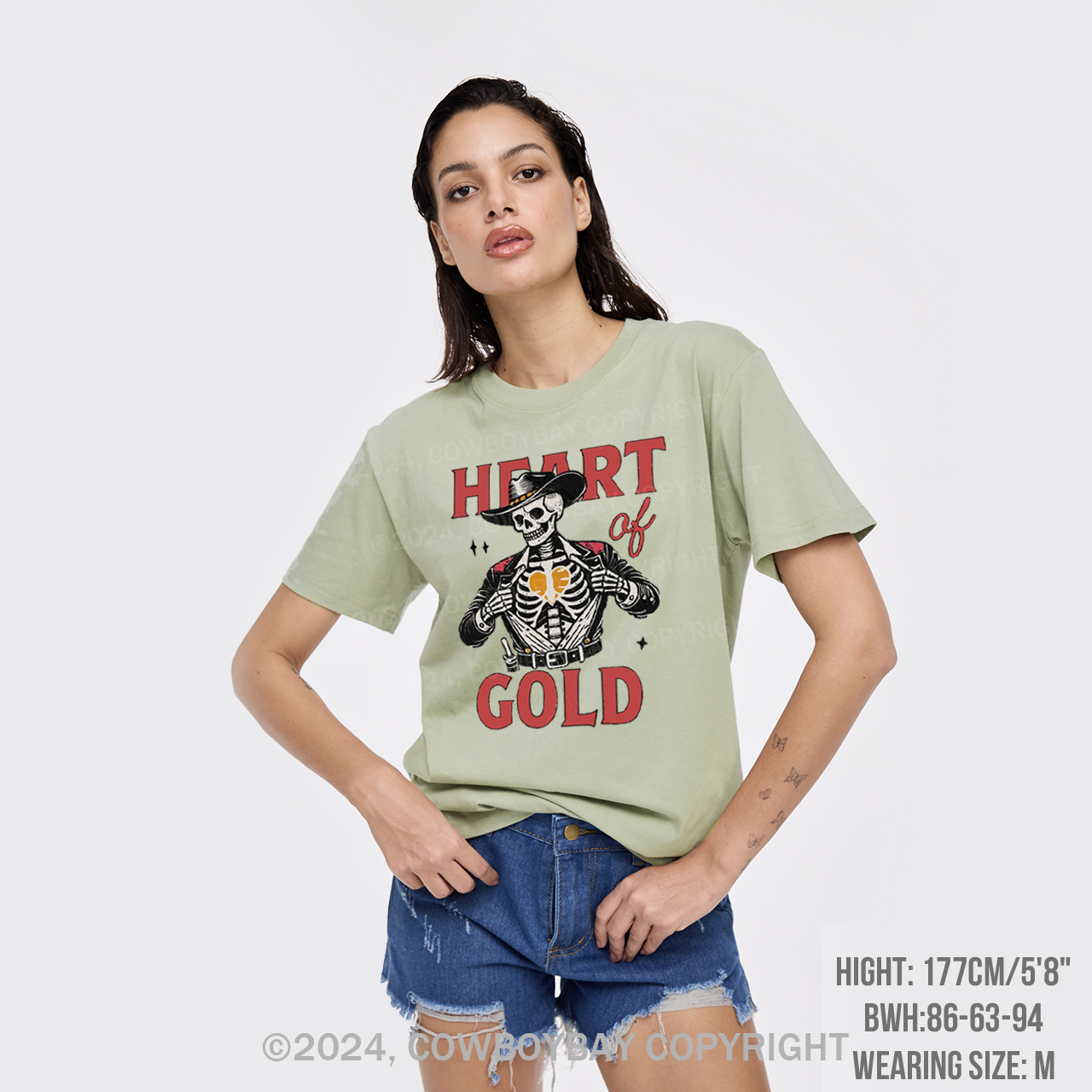 Heart Of Gold Western T-Shirts
