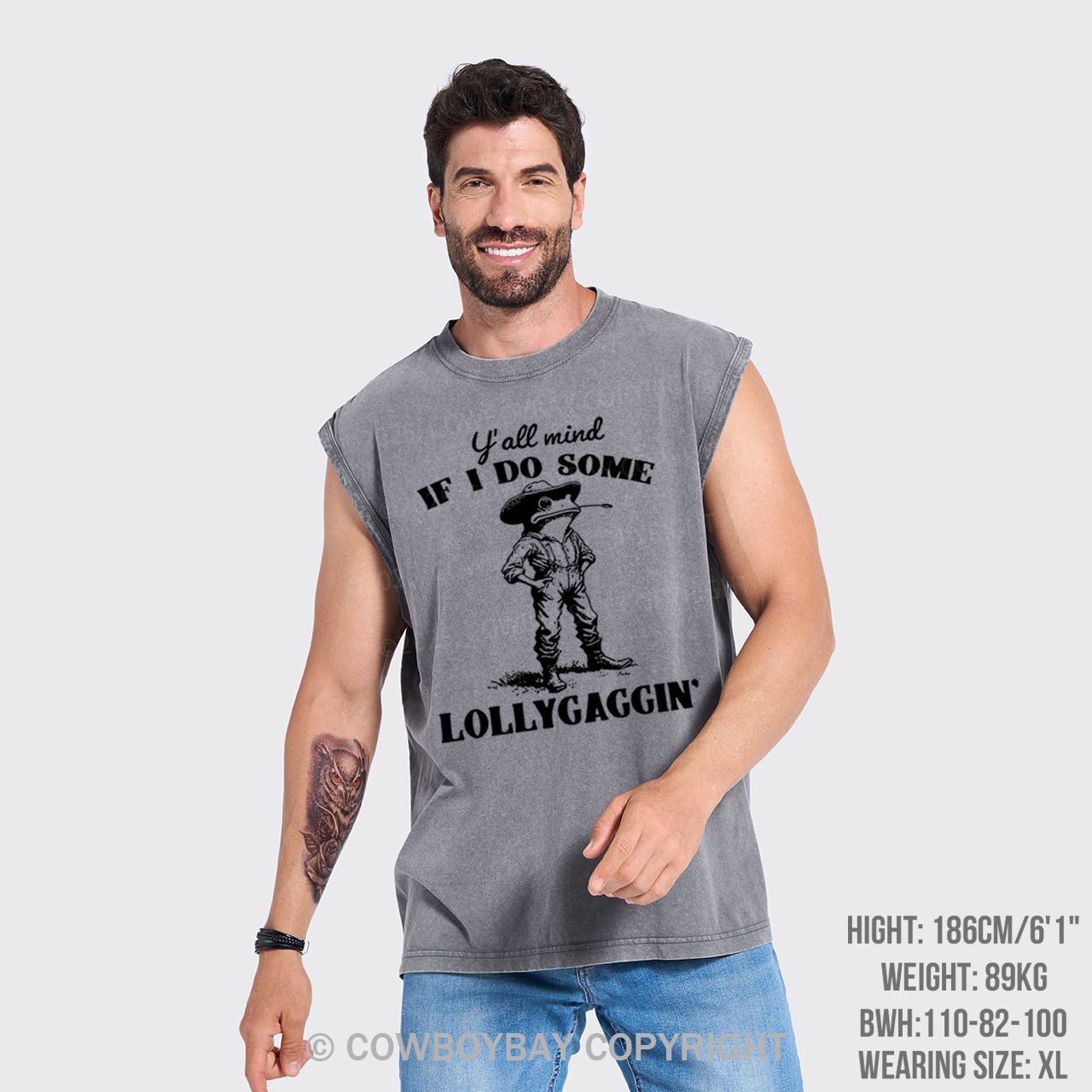 Y'all Mind If I Do Some Lollygagging Washed Tanks