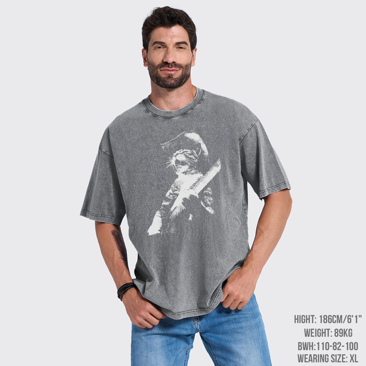 Rockabilly Cat Country Music Garment-dye Tees