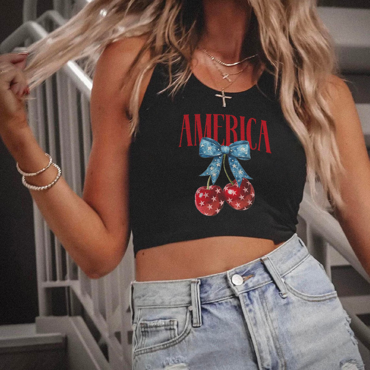 America Cherries Tank Top