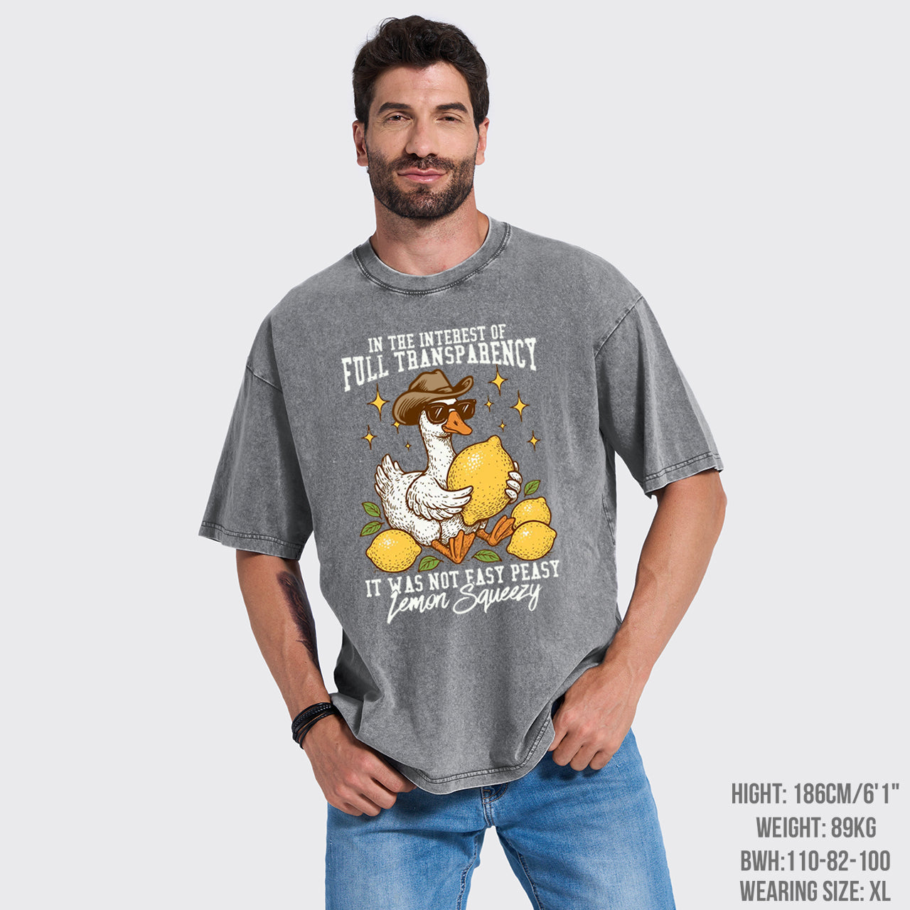 Funny Sarcastic Lemon Goose Garment-dye Tees