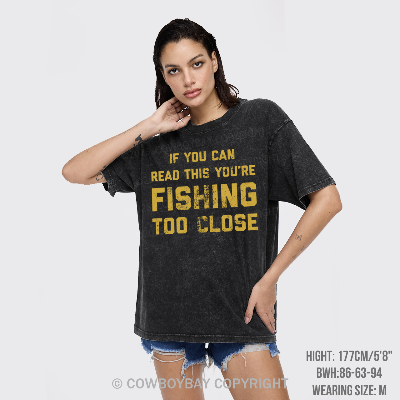 Fishing Too Close Garment-dye Tees