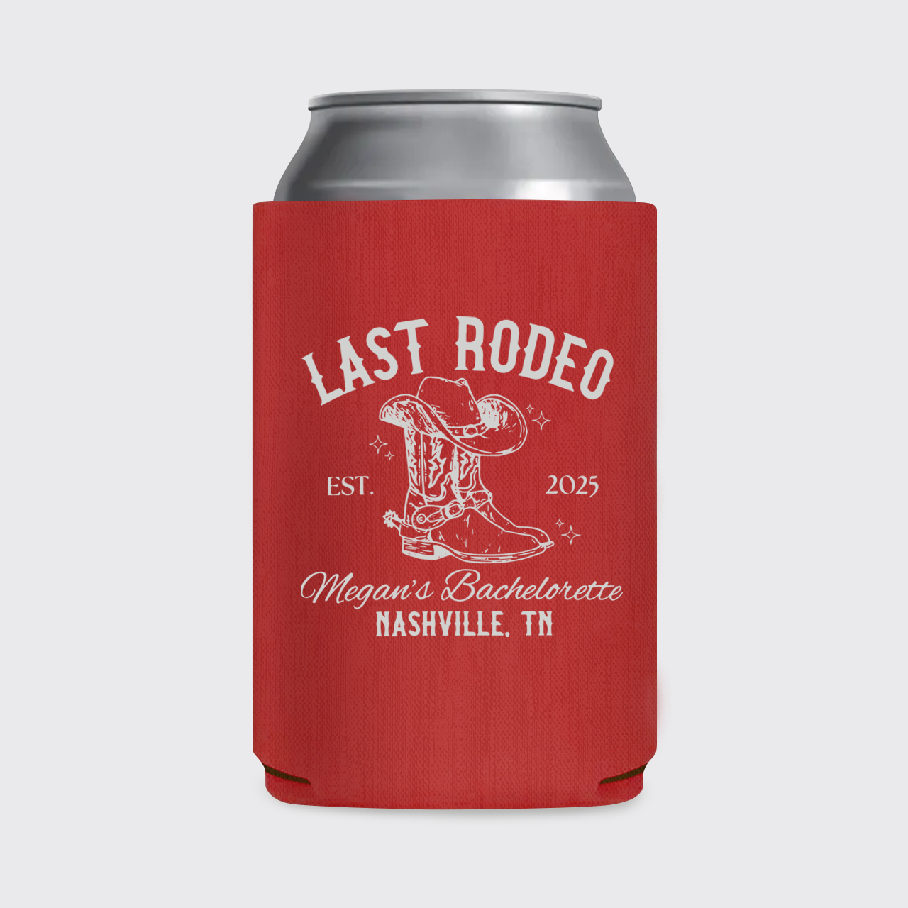 Personalized Last Rodeo Cowgirl Bachelorette Koozie
