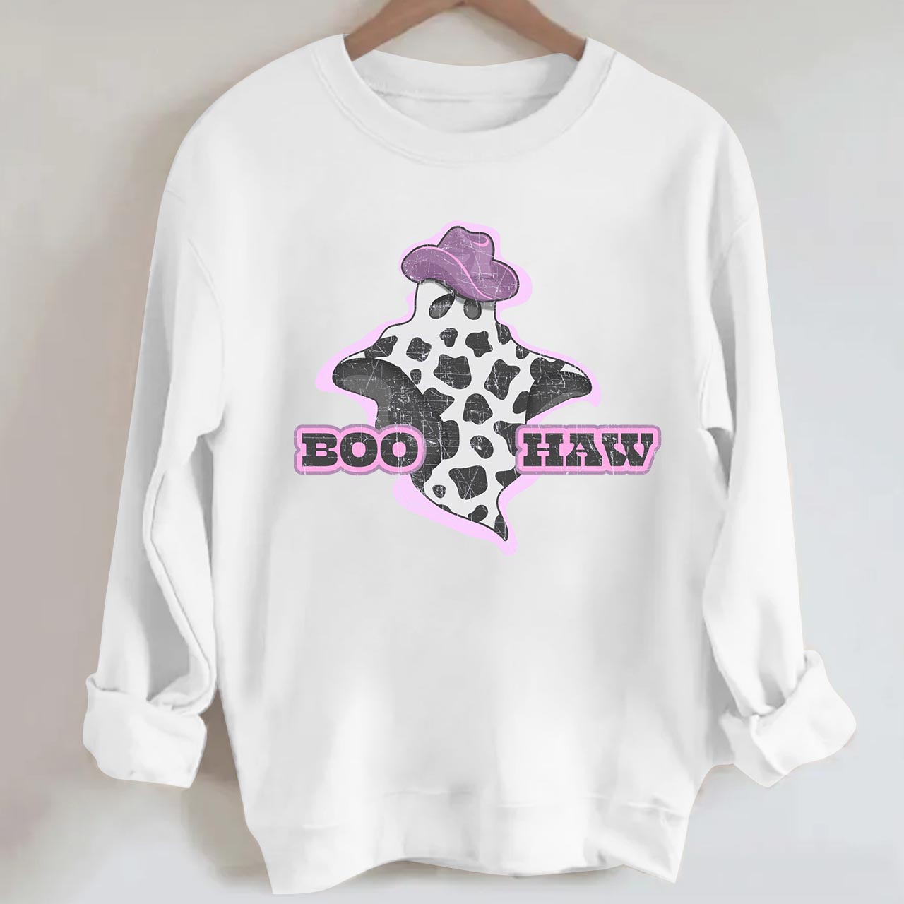 Halloween Boo Haw Cowboy Sweatshirt