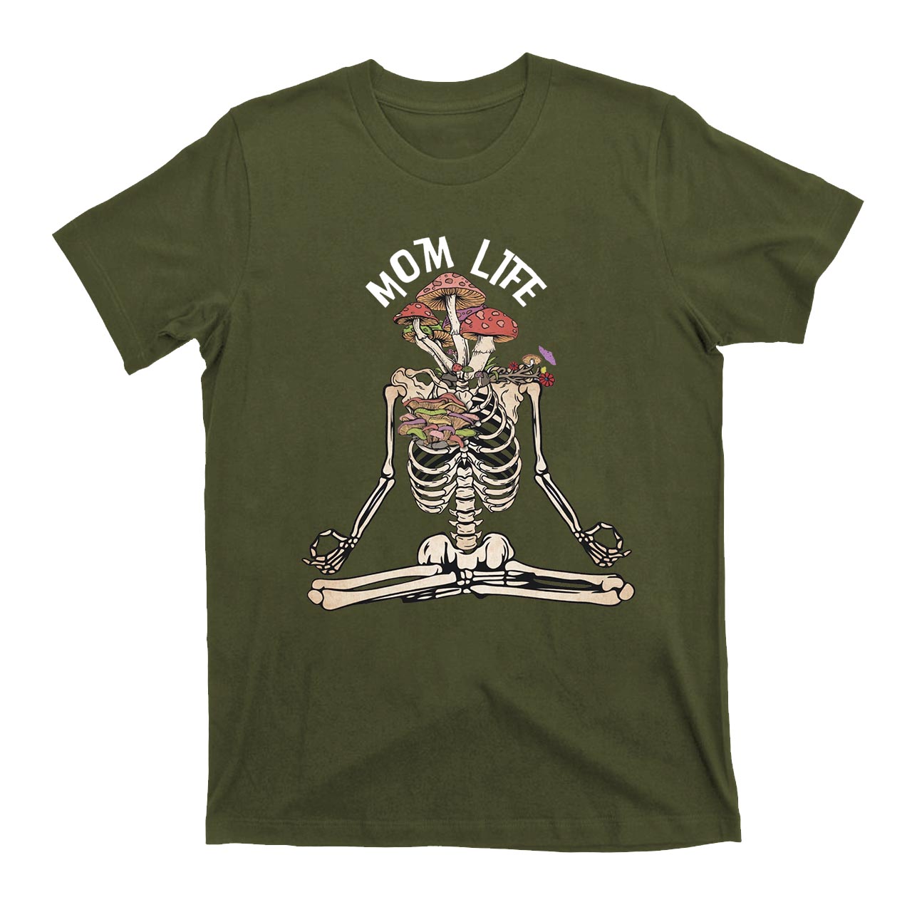 Mom Life Skeleton Mushroom T-Shirts