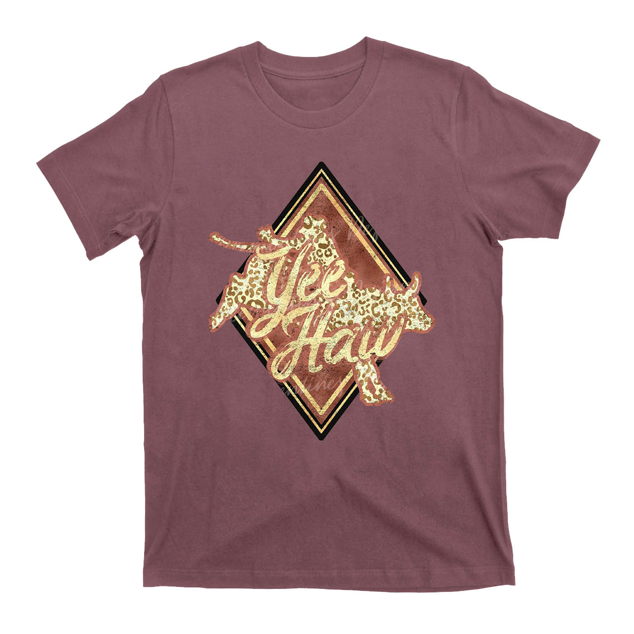 YeeHaw Cowboy Diamond Card Bull T-Shirts
