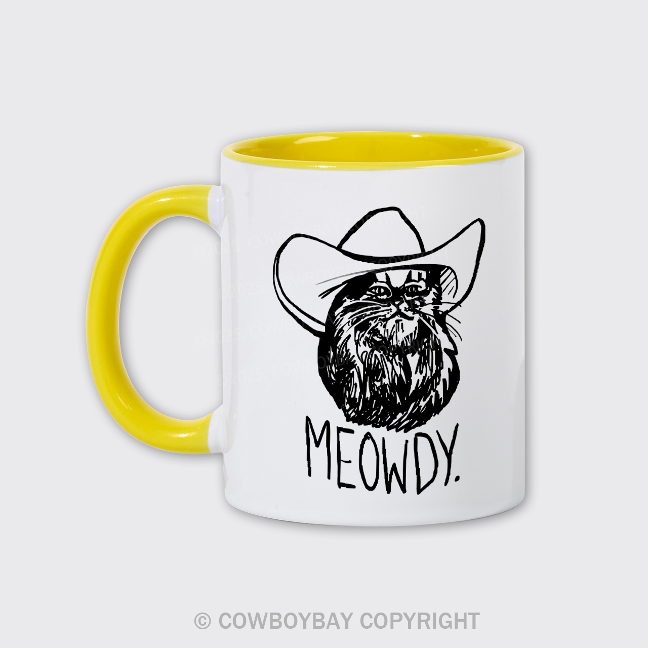Meowdy Texas Cat Mug