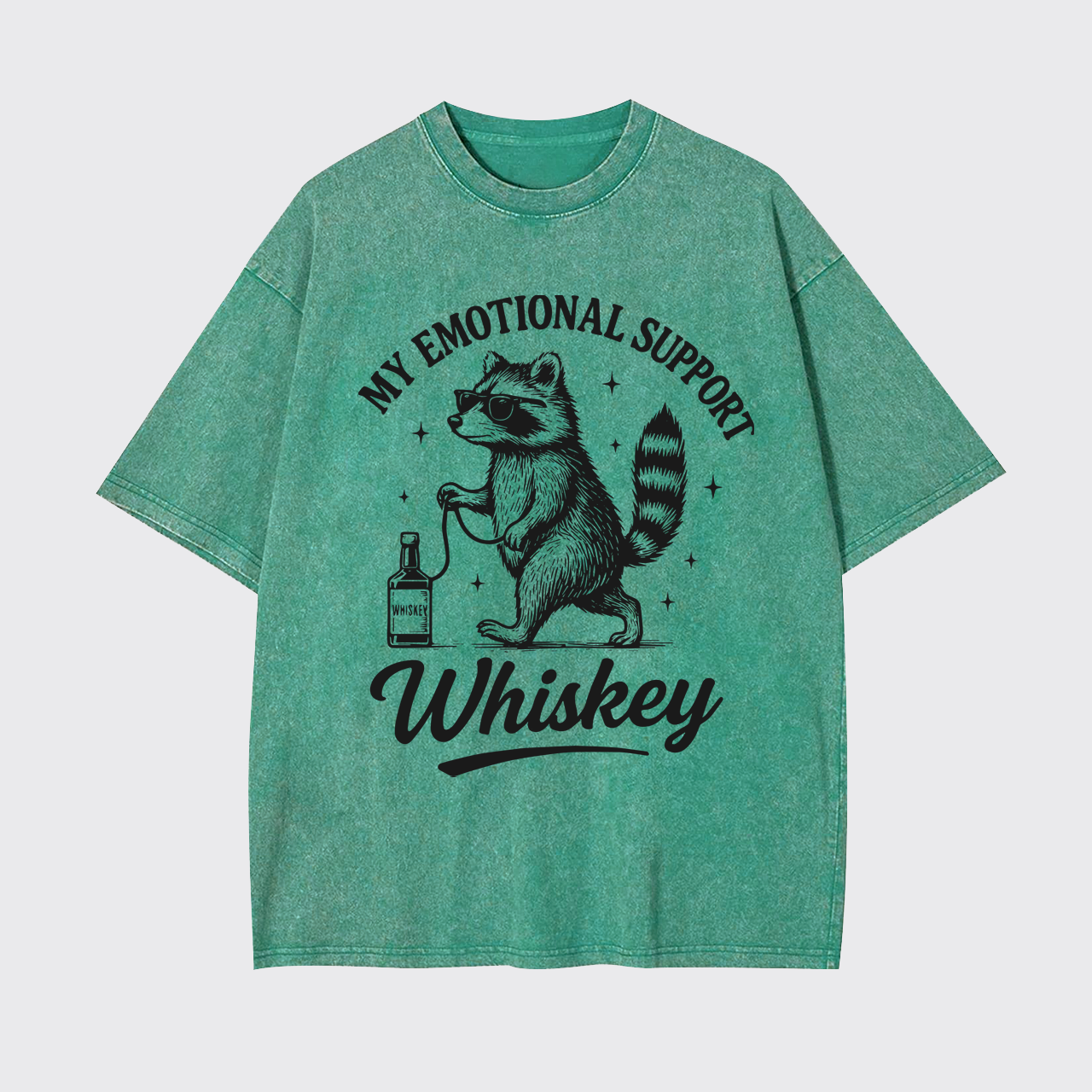 My Emotional Support Whiskey Garment-dye Tees