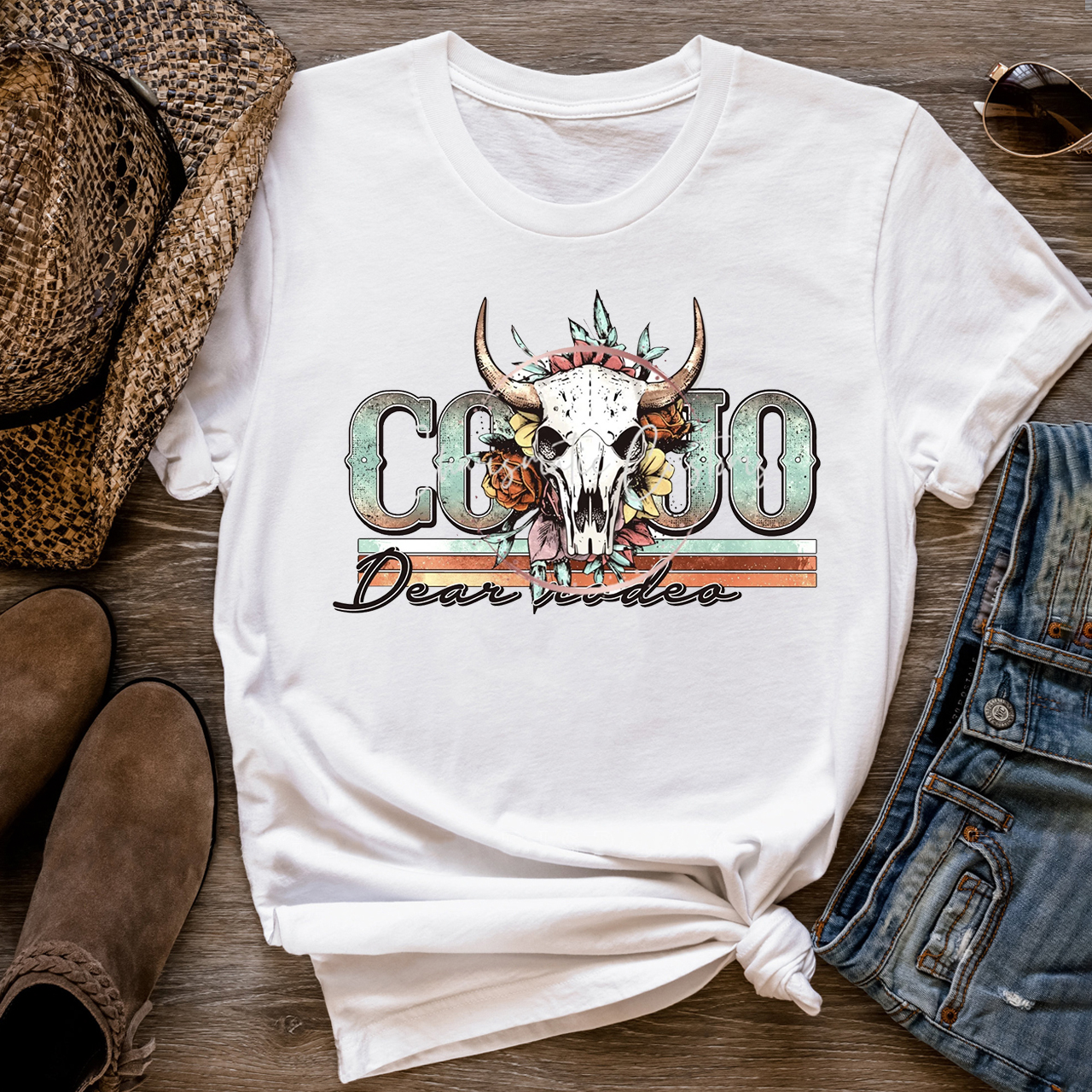 Western Boho Dear Rodeo T-Shirts