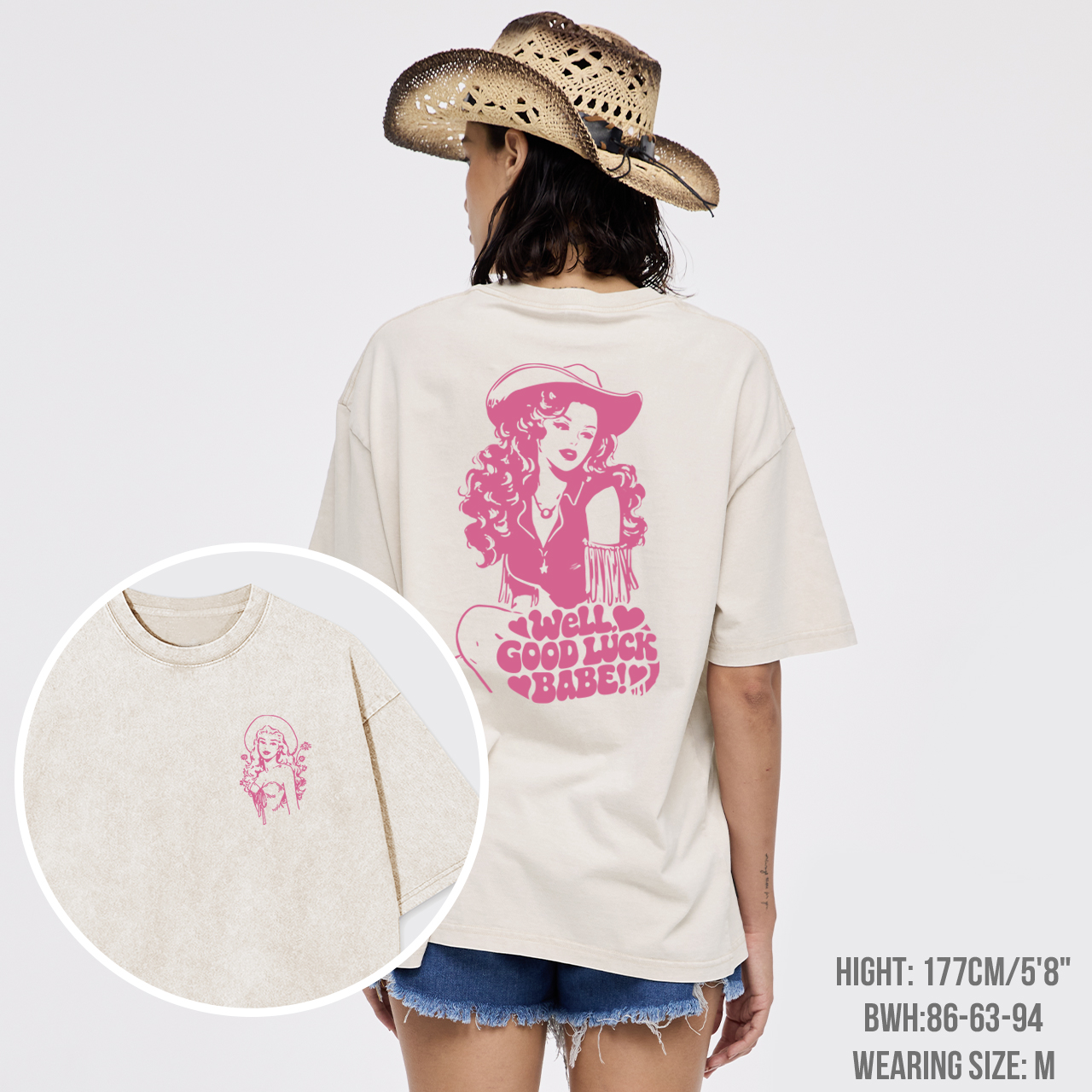 Good Luck Cowgirl Garment-dye Tees