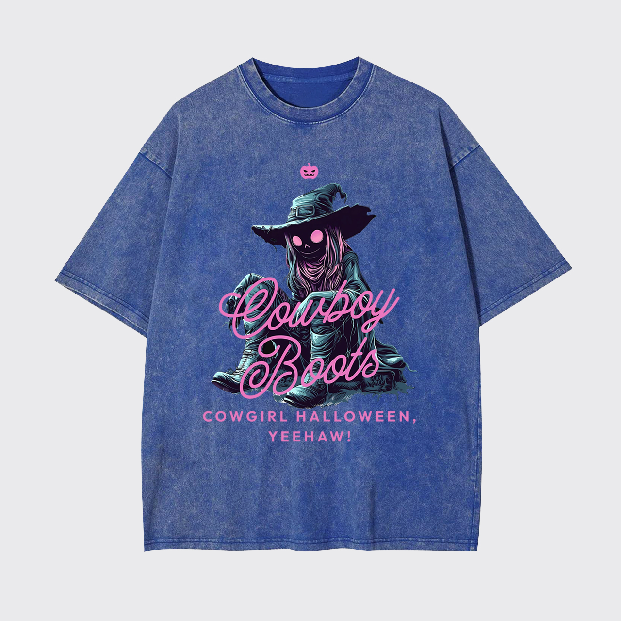 Spooky Western Cowgirl Halloween Garment-dye Tees