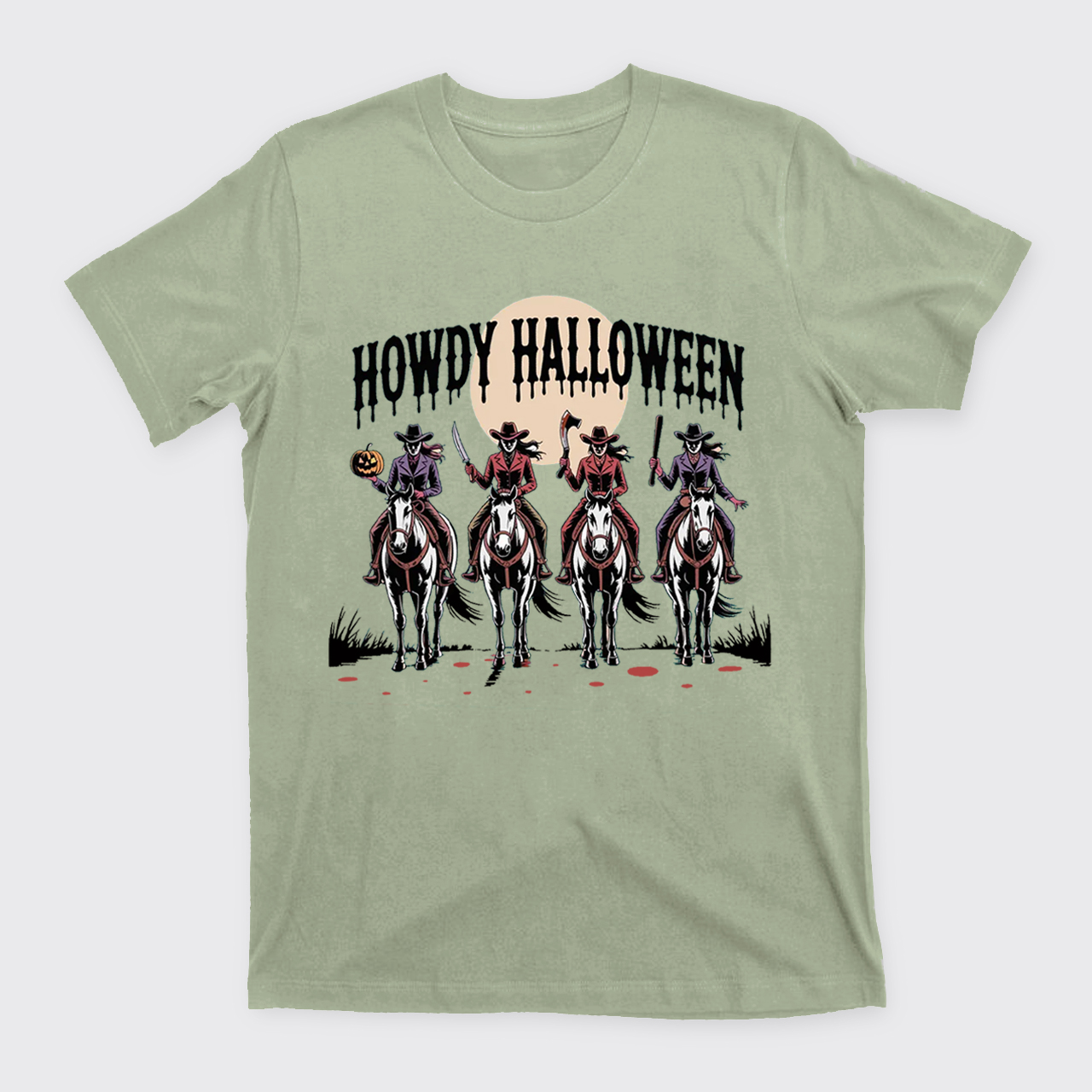 Cowgirl Riding Halloween T-Shirts