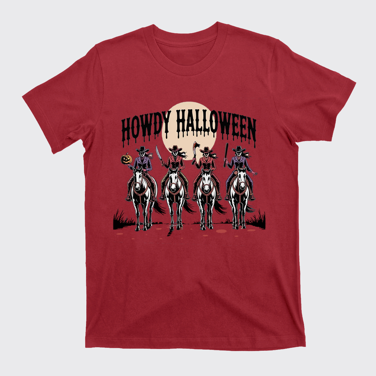 Cowgirl Riding Halloween T-Shirts